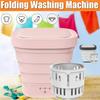 Портативная мини-складная стиральная машина-ведро 40 Вт 110 В-240 В/50 Гц Автоматическая для дома, путешествий, самостоятельных поездок, для стирки нижнего белья, складная стиральная машина и сушилка