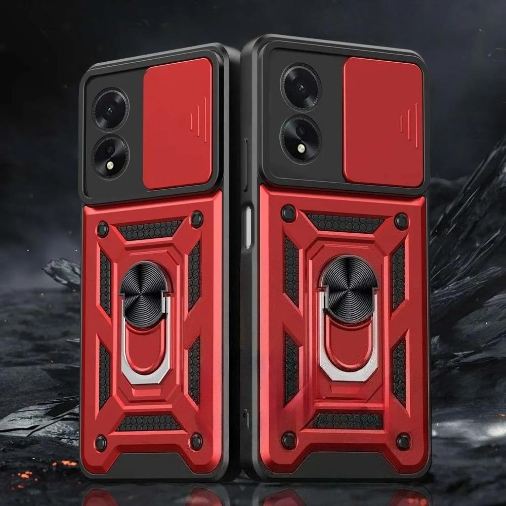 Чехол Armor для OPPO A79 A78 A58 A38 A18 A98 5G A77 A57 A57S A76 A16 A16S A54S чехол с кольцом магнитный держатель Coque Fundas