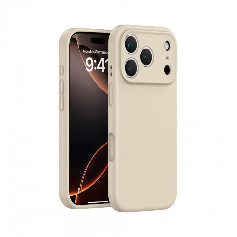 Liquid Silicone Phone Case IPhone 17 Pro Full Coverage Slim Fit With Precise Cutouts Soft Tactile Buttons