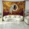 Логотип Washington Redskins Настенный гобелен Эстетичное настенное панно Печатная ткань Одеяло Декоративные гобелены для спальни гостиной Домашний декор