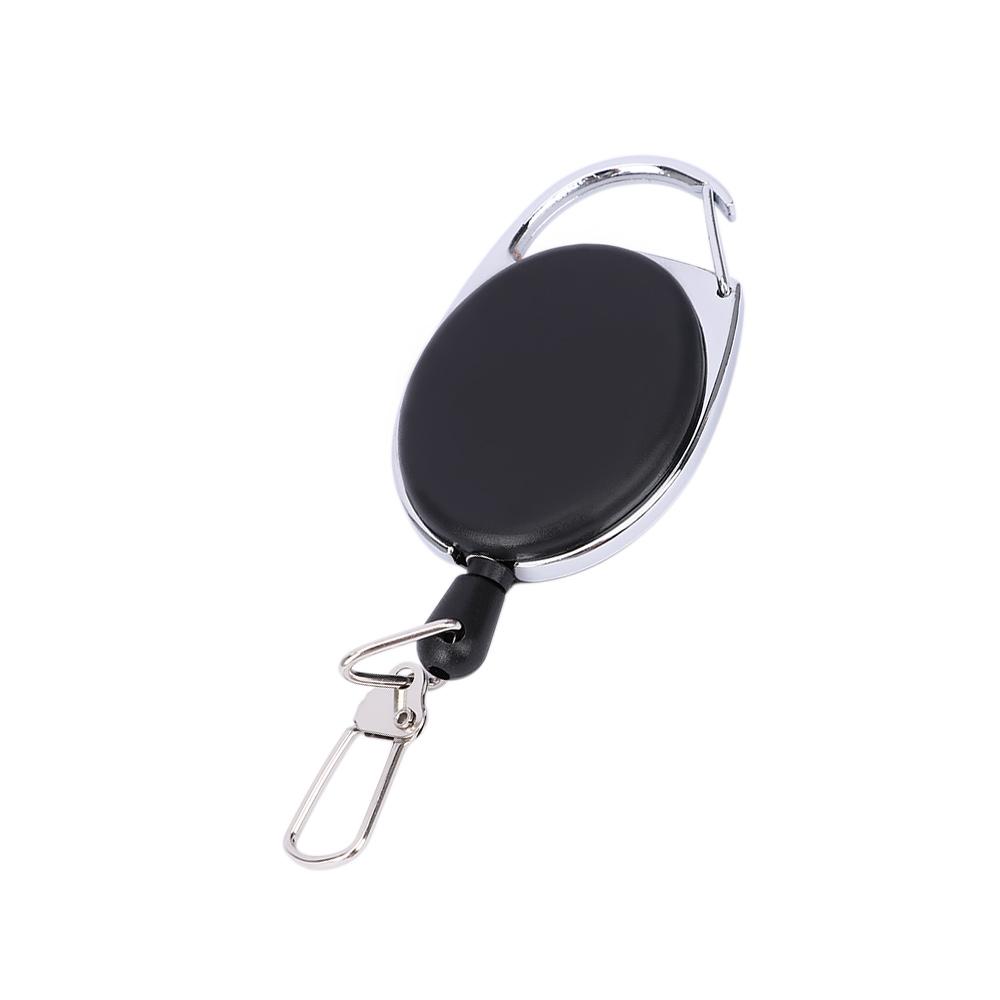 Tag Card Recoil ABS Anglers Keychain ID Lanyard Key Ring Retractable Pull Badge Reel Badge Holder