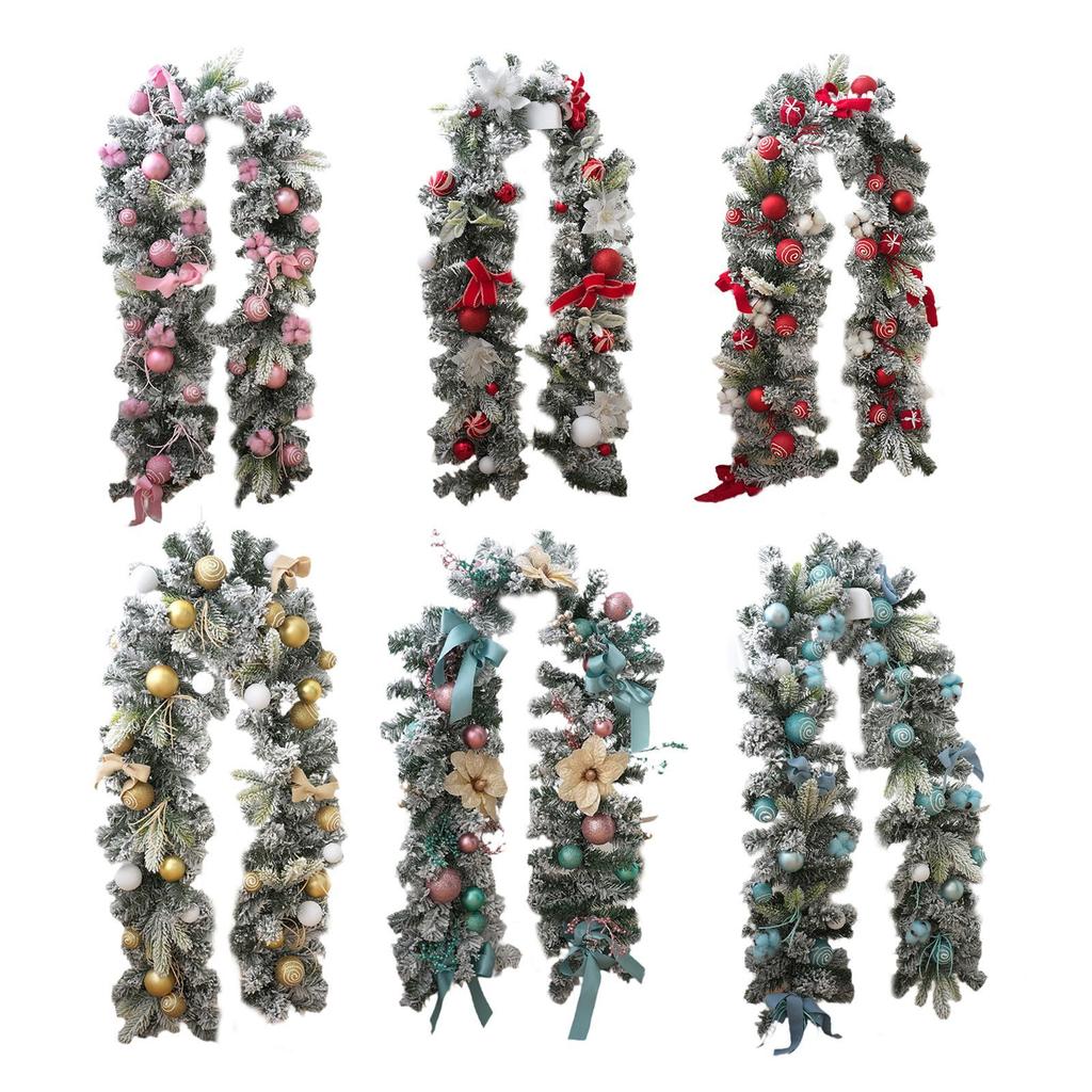 Рождественская гирлянда Креативный реалистичный подвесной декор для двери Украшение для дома на Рождество Сад Гостиная Товары для вечеринки Лестница