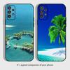 Морские Тропические Пальмы Пляж Чехол для Телефона Для Samsung Galaxy A13,A21s,A22,A31,A32,A52,A53,A71,A80,A91 Мягкий Черный Чехол