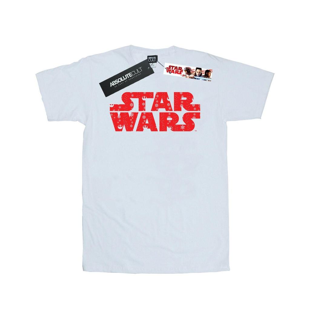 Star Wars Mens Christmas Logo T-Shirt