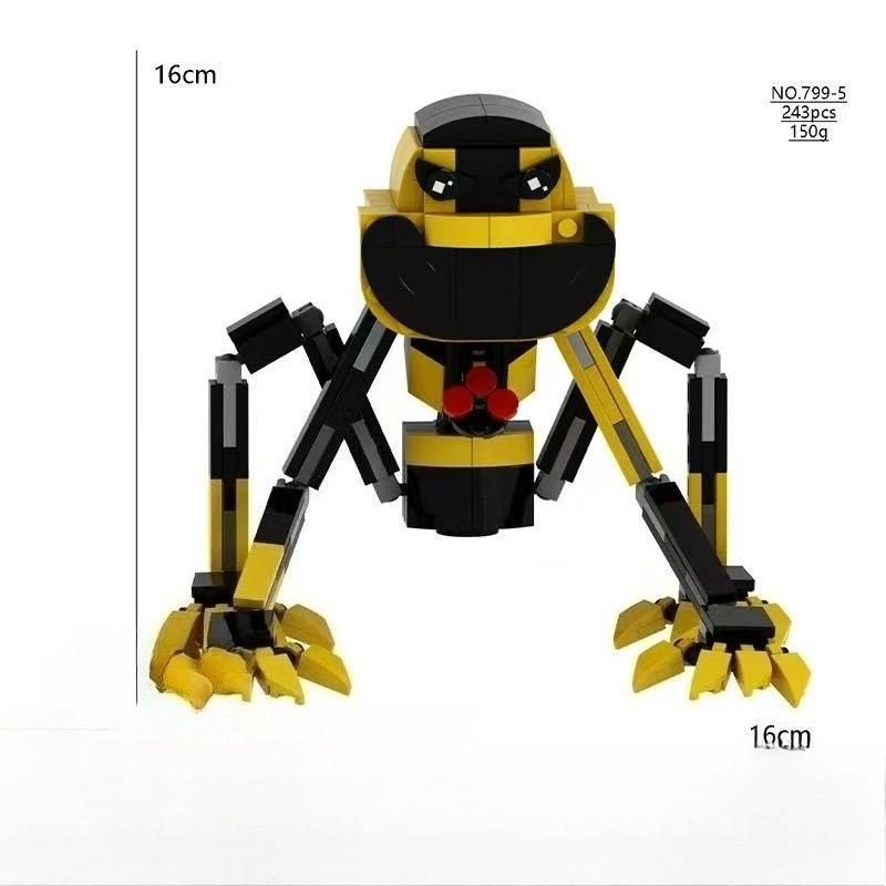 Smiling Critters 4 Набор строительных блоков фигурок для сборки Пианозавр Ярнаби Дуи Поппи Конструктор для детей Подарок на день рождения