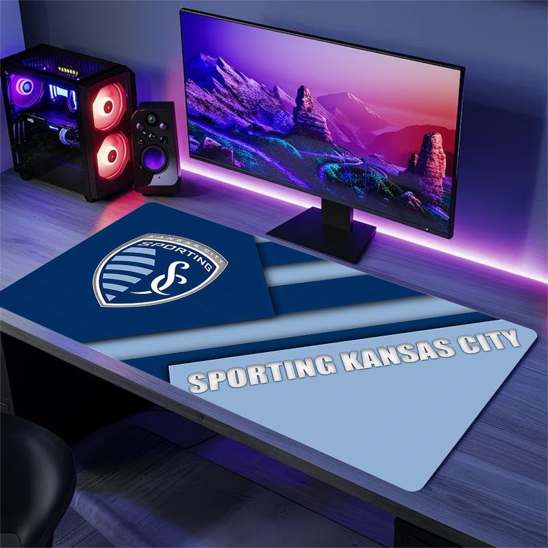 Sporting Kansas City Print Cushion Non-slip Laptop Tablet Big Mousepad XXL Mat Mini PC Playmat With Lock edge