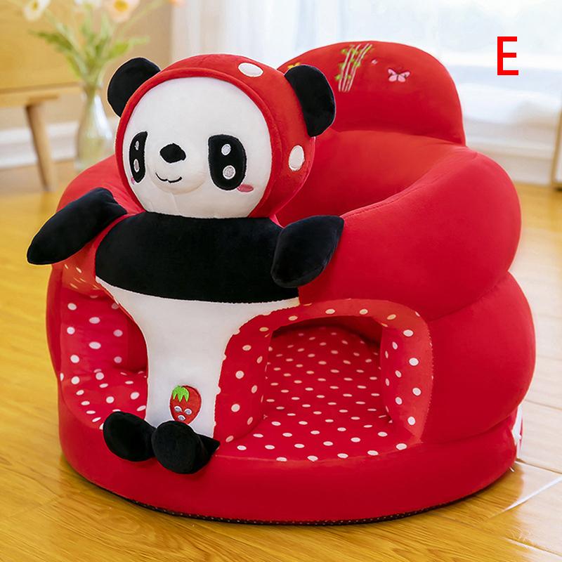 1Pc Baby Learning Sitting Seat Sofa Cover Cartoon Case Plush Support Chair Toys