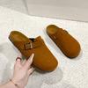 Fashion New Women Clogs Women Fashion Cork Suede Mules Slipper Classic Cork Antislip Outdoor Slippers with Arch Support Zapatos Mujer