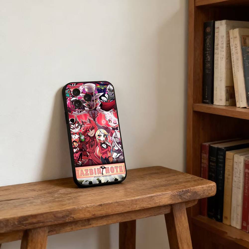 Чехол для телефона H-Hazbin H-Hotel для iPhone 17, 16, 15, 14, 13, 12, 11 Plus, Pro Магнитный для Magsafe Беспроводная зарядка