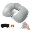 BEICHI Neck Pump Type Neck Portable Air Neck For Travel Birthday Ultra Storage Eye Ear Berets Included Pillow, U-образная подушка, компактная, подушка,