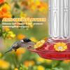 Кормушка для колибри для улицы, герметичная пластиковая кормушка для птиц с 5 отверстиями для кормления цветов и рвом для муравьев для внешнего декора сада