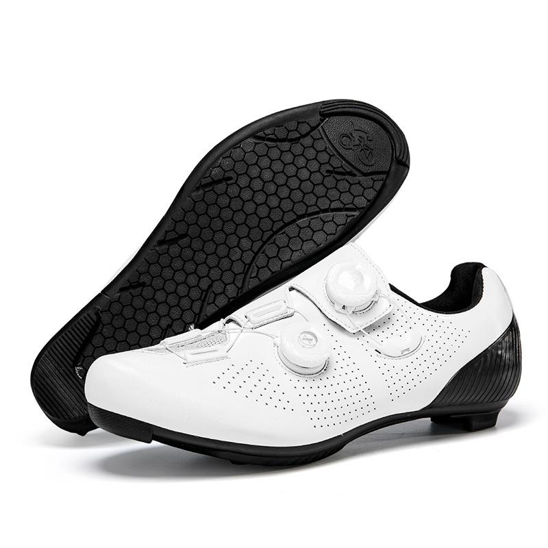 New Road Bike Lock Shoes Hard-soled Bicycle Shoes Set Breathable Unlocked Cycling Shoes Men's Mountain Cycling Shoes