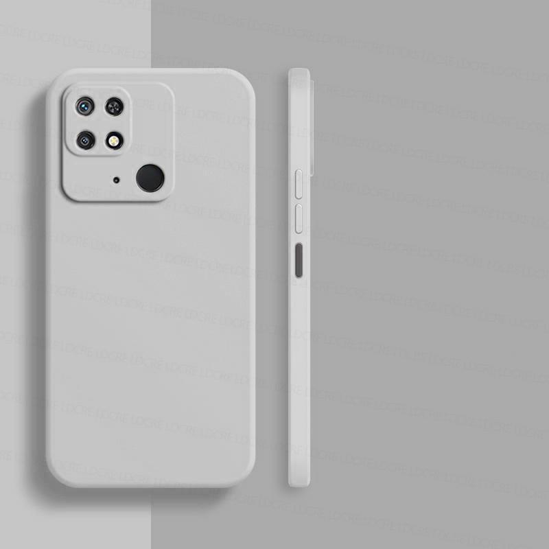 Роскошный жидкий силиконовый чехол для телефона Redmi 10C Redmi10C, противоударный мягкий чехол на заднюю панель, RedMi10C RedMi 10 C, квадратный чехол
