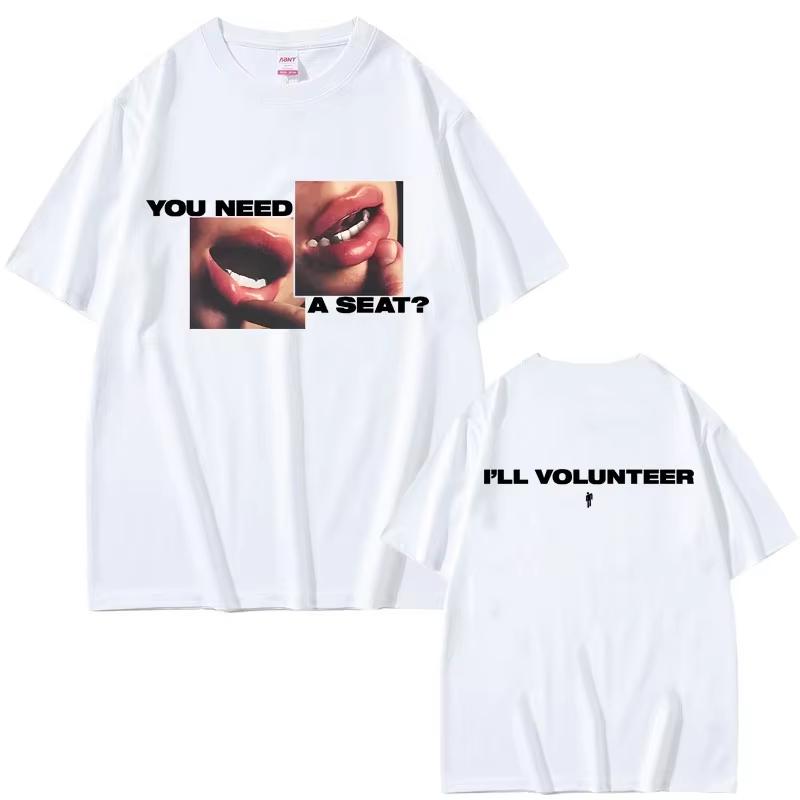 2026 Hot Sale Hit Me Hard and Soft Do You Know To How Bend Same Style Print T-shirts Men Women Fashion Pop Music Short Sleeve Oversized Tee