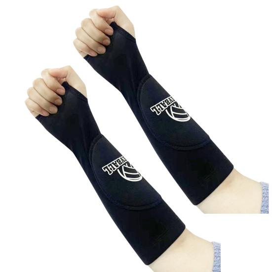 1 пара практичных износостойких противоскользящих многоразовых волейбольных спортивных нарукавников для тенниса, защитные рукава