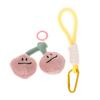 1Pc Cute Plush Cherry Keychains Funny Expression Car Keys Keychains Korean Style