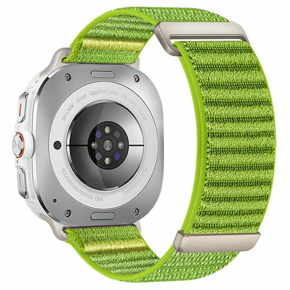 For Samsung Galaxy Watch Ultra (2025) 47mm / Ultra 47mm Watch Band Two-Piece Magic Tape Nylon Woven Wrist Strap