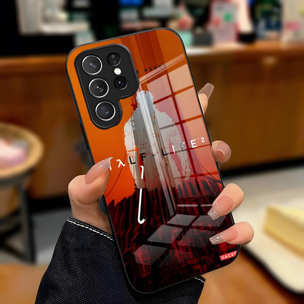 Игровой чехол H-Half-Life для телефона Samsung S26 S25 Plus S20 S20 Plus S22 Ultra S23 FE S21 Plus S21 Ultra Стеклянная крышка