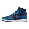 Кроссовки унисекс Air 1 Retro High OG Dark Marina Blue Черно-белые 555088-404
