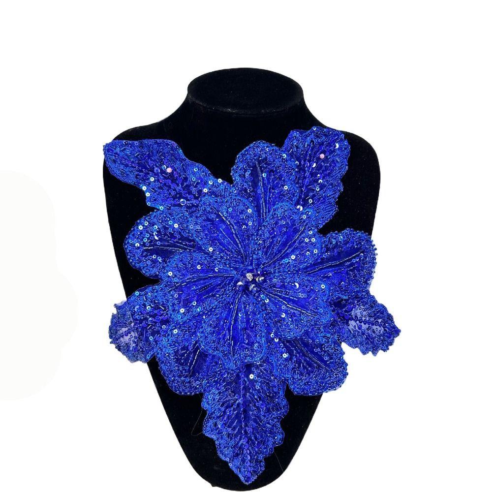 Блестящий Цветок Многослойные Аппликации Брошь для Одежды Аппликация для Одежды Нашивки для Одежды Женщины