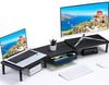 ETHU Monitor Dual Monitor Desk 109cm Supports Two Adjustable Angle Stand, Stand, Stand, Wide, Monitors, (Black)