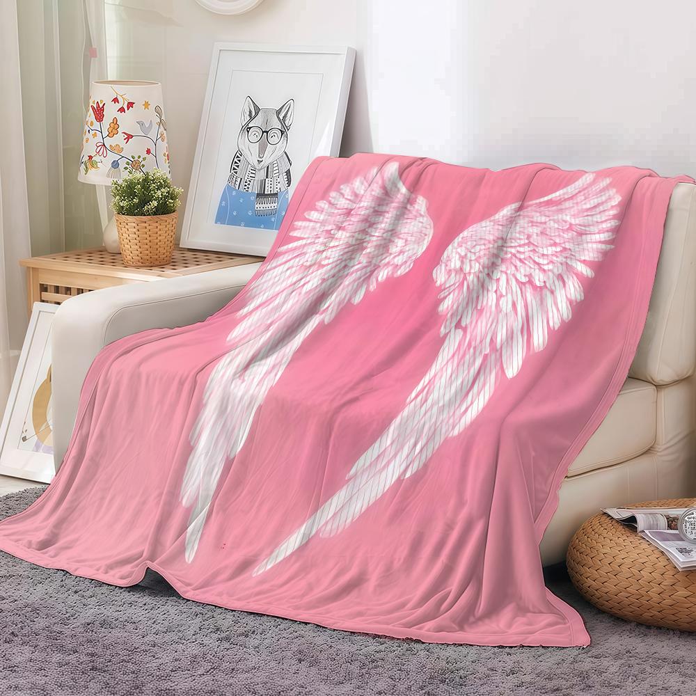 Модное одеяло V-Victorias Girl Теплое и мягкое Подходит для спальни, гостиной, дивана, кровати, офиса, путешествий, кемпинга