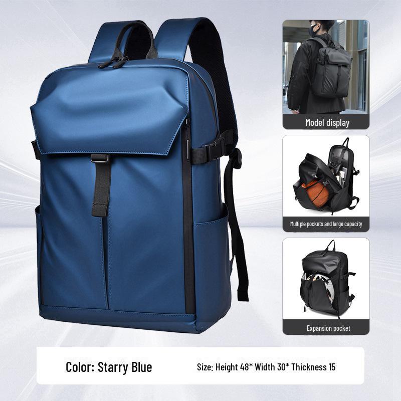 Men's High-End Large-Capacity Fashion Travel Backpack - Waterproof Laptop & Shoulder Bag