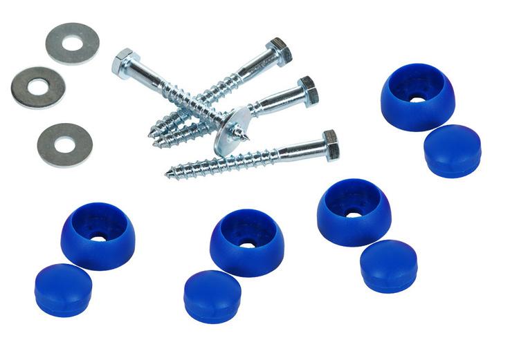 Set of two-piece cap + screws 4 pcs.