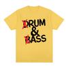 Смешные футболки с принтом Drum and Bass для мужчин и женщин, хлопок. Шутки для любителей рома и задниц. Короткий рукав, мягкая футболка, модная футболка