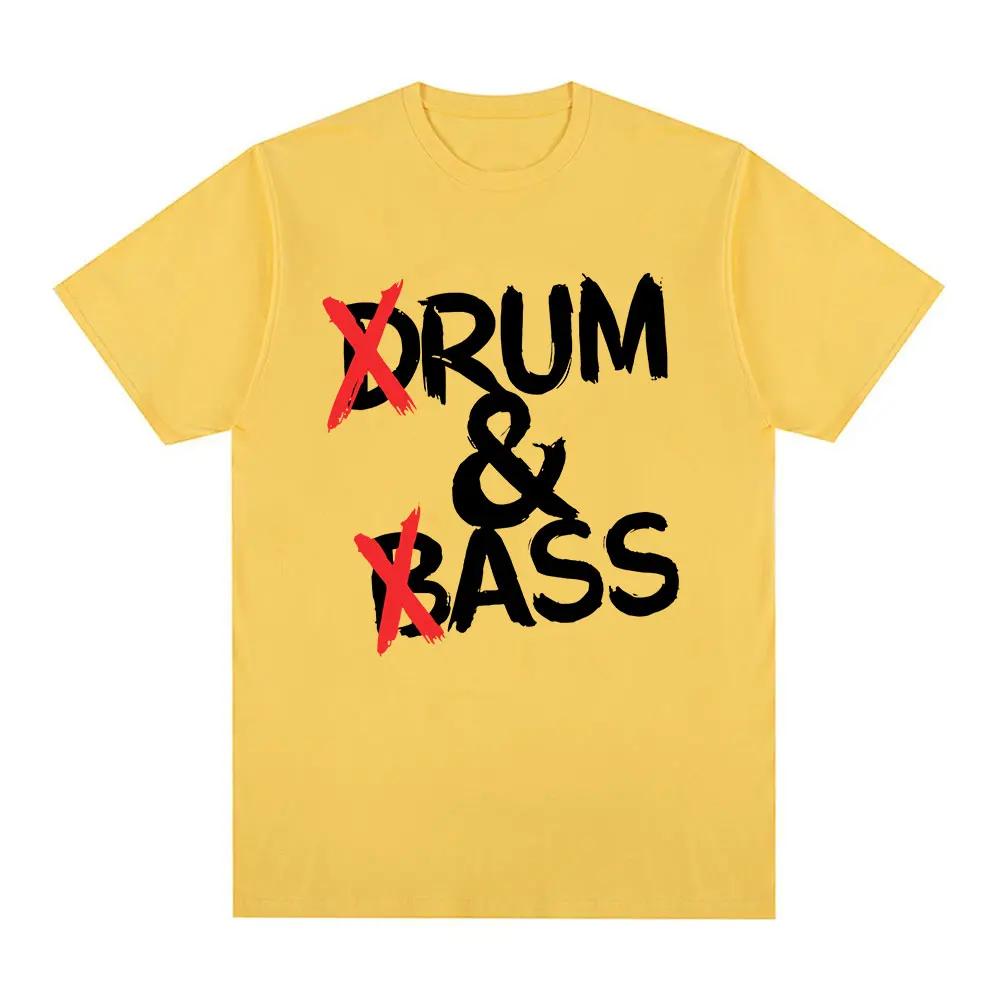 Смешные футболки с принтом Drum and Bass для мужчин и женщин, хлопок. Шутки для любителей рома и задниц. Короткий рукав, мягкая футболка, модная футболка