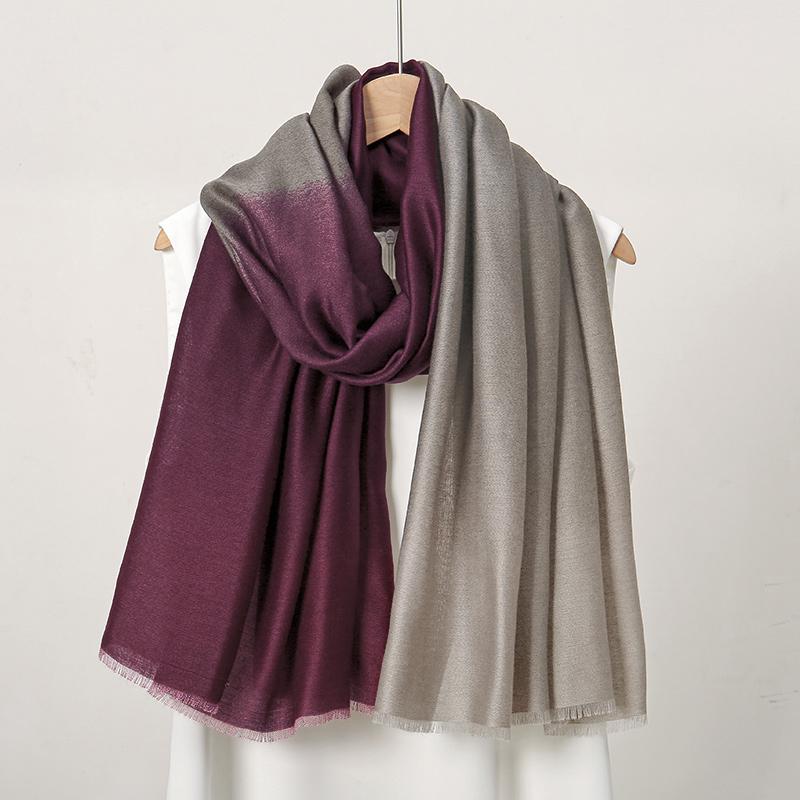 New Tie-dyed Cotton Hijabs For Women Scarf Plain Shawls Wrap Femme Musulman Ombre Viscose Headscarf Islam Turban Headband Scarf