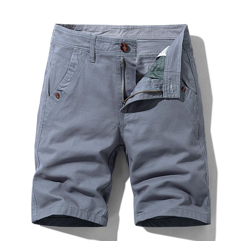 Export Export Tail Goods Multi-Pocket Pure Cotton Workwear Shorts Summer Men's Plus Size Loose Casual Straight-Leg Half Length Middle Pants