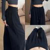Черные спортивные штаны женские новые осенние маленькие повседневные свободные ленивые прямые широкие спортивные штаны