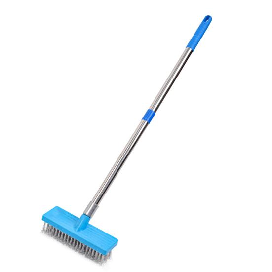 Щетка для чистки из нержавеющей стали Щетка для чистки гальки Щетка для чистки каменной плитки патио и бассейна Наружная щетка для мытья