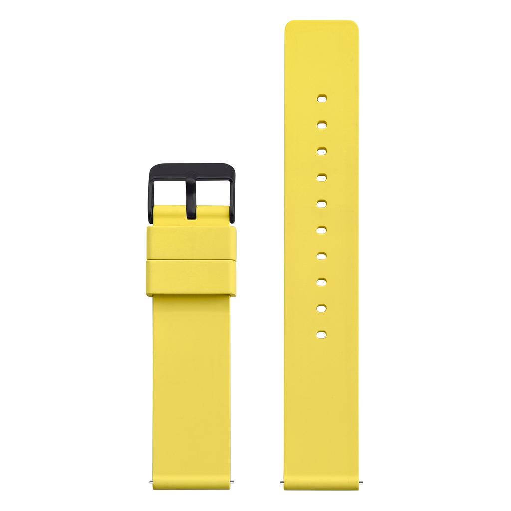 New Design Flat Smooth FKM Rubber Watch Strap 16mm 18mm 20mm 22mm 24mm Soft Quick Release FKM Rubber Watch Bands