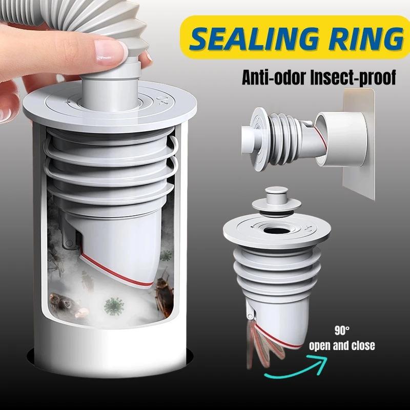 Silicone Drains Sewer Pipe Sealing Ring Plug Water Sink Floor Drain Anti Odor Sewer Seal Stopper Cover Shower Drainer Bathroom Accessories