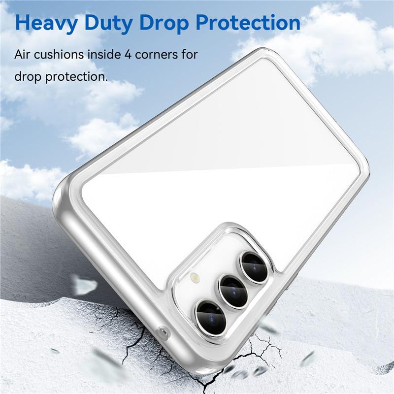 Чехол для Samsung Galaxy S23 FE Чехол для Samsung Galaxy S23 FE Цветной мягкий силиконовый прозрачный бампер для Galaxy S23 FE