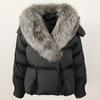 OFTBUY 2024 Winter Jacket Women Natural Real Raccoon Fox Fur Collar White Duck Down Coat Thick Warm Streetwear Casual Outerwear