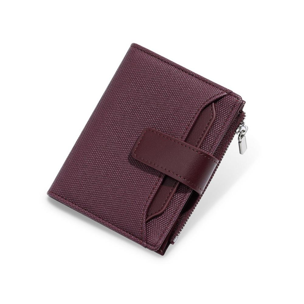 Multi-Cards Slot Credit Cards Holder PU Leather Mini Coin Pocket Fashion Zipper Coin Purse  Travel