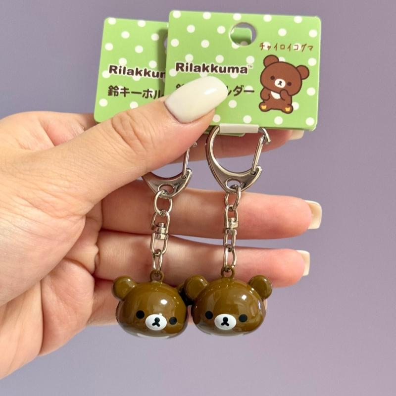 Мини брелок Sanx Rilakkuma Кавайный Korilakkuma Колокольчик Подвеска на рюкзак Гора Фудзи Мультяшный Медведь Украшение Подвеска для сумки Подарки