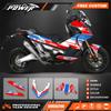 Графические наклейки Powerzone для мотоцикла Комплекты для Honda X-ADV750 2017 2018 2019 2020 Номер Имя Индивидуальные 007