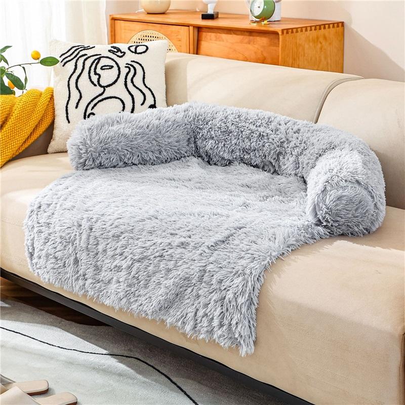 Съемная и моющаяся кровать для собак, удобный коврик для сна зимой