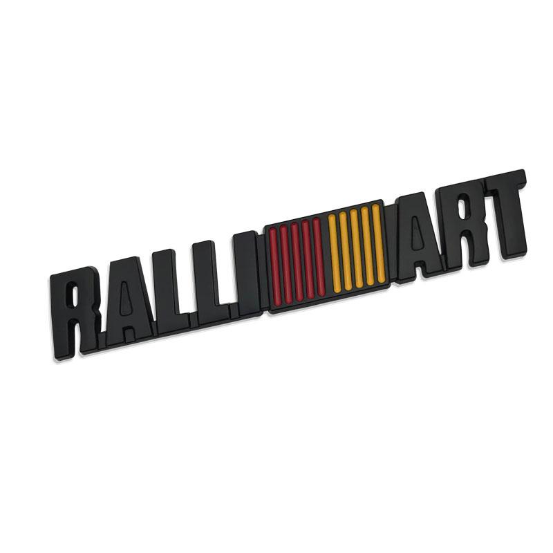 3D Metal Car Styling RalliArt Front Grille Emblem Sticker Car Trunk Badge For Mitsubishi RalliArt Lancer Ralli Art 9 10 Asx