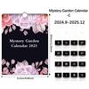 2025 Новый английский календарь Dark Mystery Garden на год, ежегодный подвесной планировщик для гостиной, спальни, современный простой настенный декор