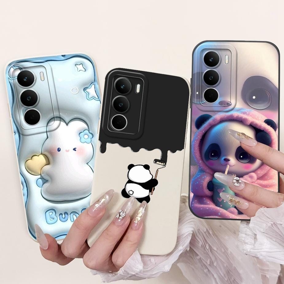 Для Realme C71 4G Чехол RMX5303 Милый Мультяшный Кролик Чехол Мягкий Силиконовый Чехол Для Realme C75 C75X C 71 RealmeC71 RealmeC75 4G Сумки