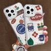 Силиконовый чехол-карман для карт для Samsung A15 A25 A35 Xiaomi Redmi Note 12 13 14 Oppo A38 A58 A78 iPhone 16 17 Крышка Прозрачный бампер для телефона