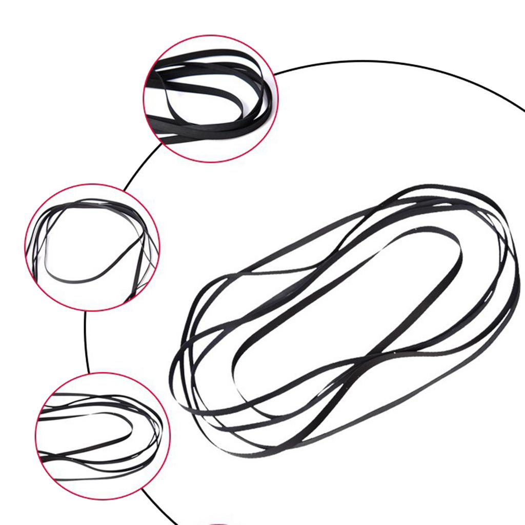 11PCS Rubber Turntable Belt Replacement Kit Record Player Drive Belts Square Cassettes Tape Machine Belts