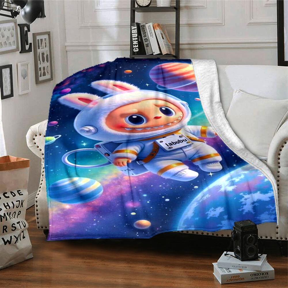 Labubu Blanket Soft Warm Cozy Suitable for Bedding Office Chair Picnics for All Occasions Modern Style Gift for Travel Home Birthdays