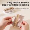 Мини Органайзер для Ювелирных Изделий Серьги Кольца Браслеты Прозрачная Дорожная Сумка на Молнии для Ювелирных Изделий и Монет