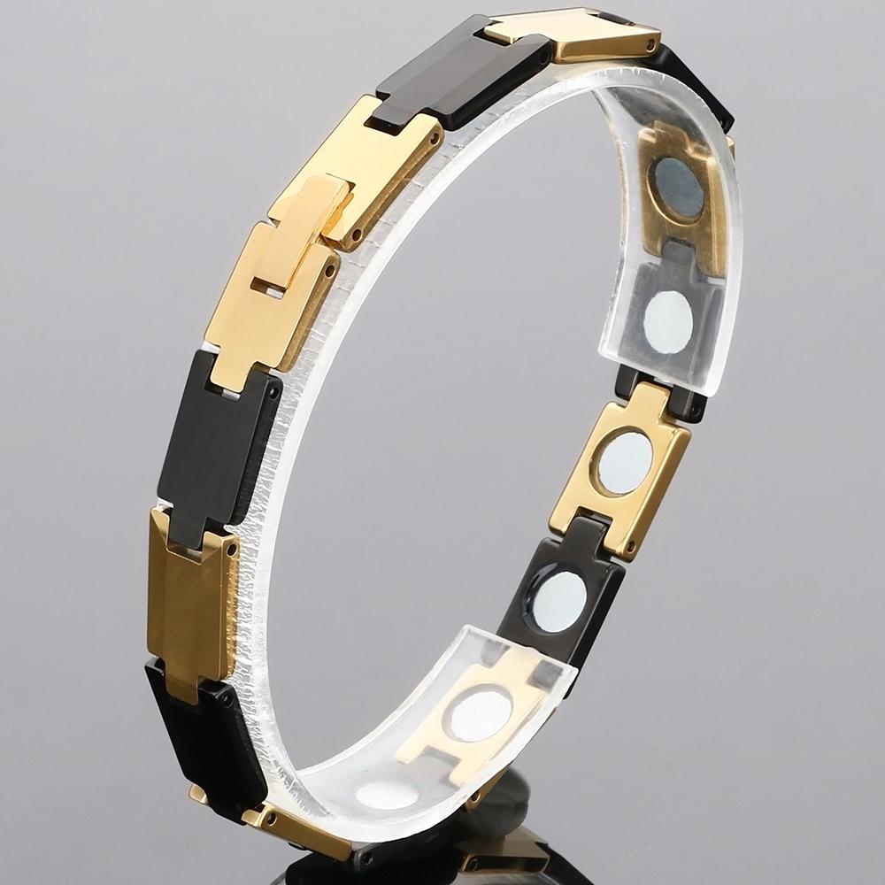 High Polished Tungsten & Strong Magnetic Men's Bracelet for Men Positive Energy Modern Healing Jewelry Accessories Waterproof
